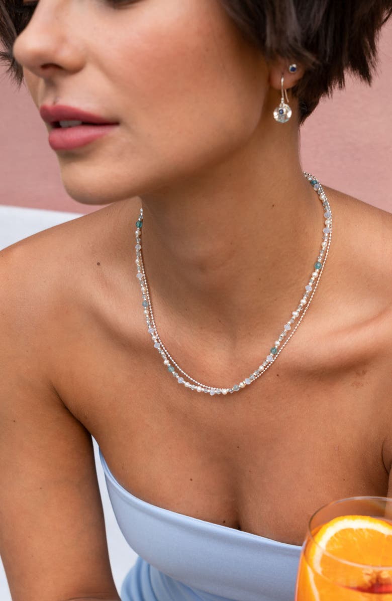 Dower & Hall Serenity Orissa Necklace, Alternate, color, Sterling Silver