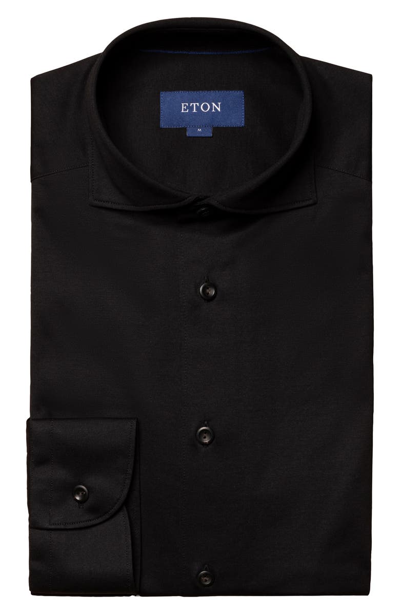 Eton Contemporary Fit Cotton Jersey Shirt, Alternate, color,