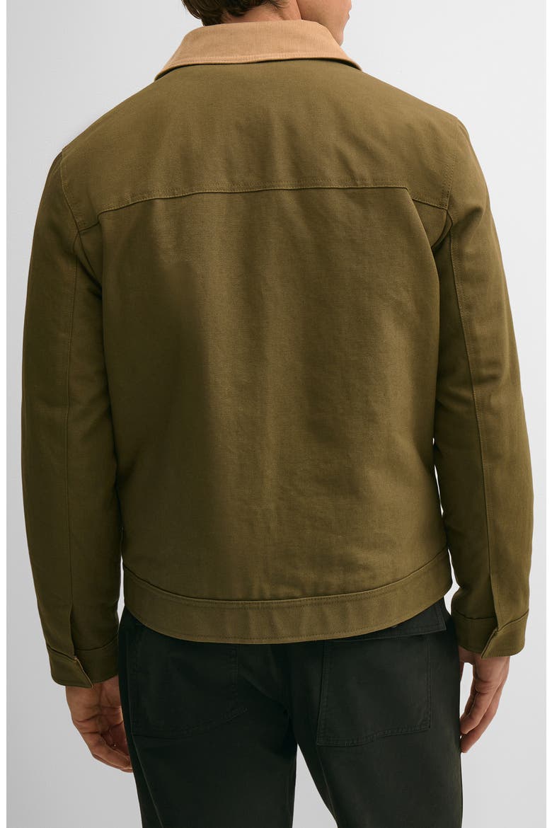 Water Resistant Canvas Work Jacket, Alternate, color, BURNT OLIVE