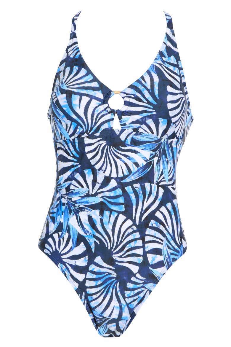 Paris One-Piece Swimsuit, Alternate, color, PANTHEON BLUE