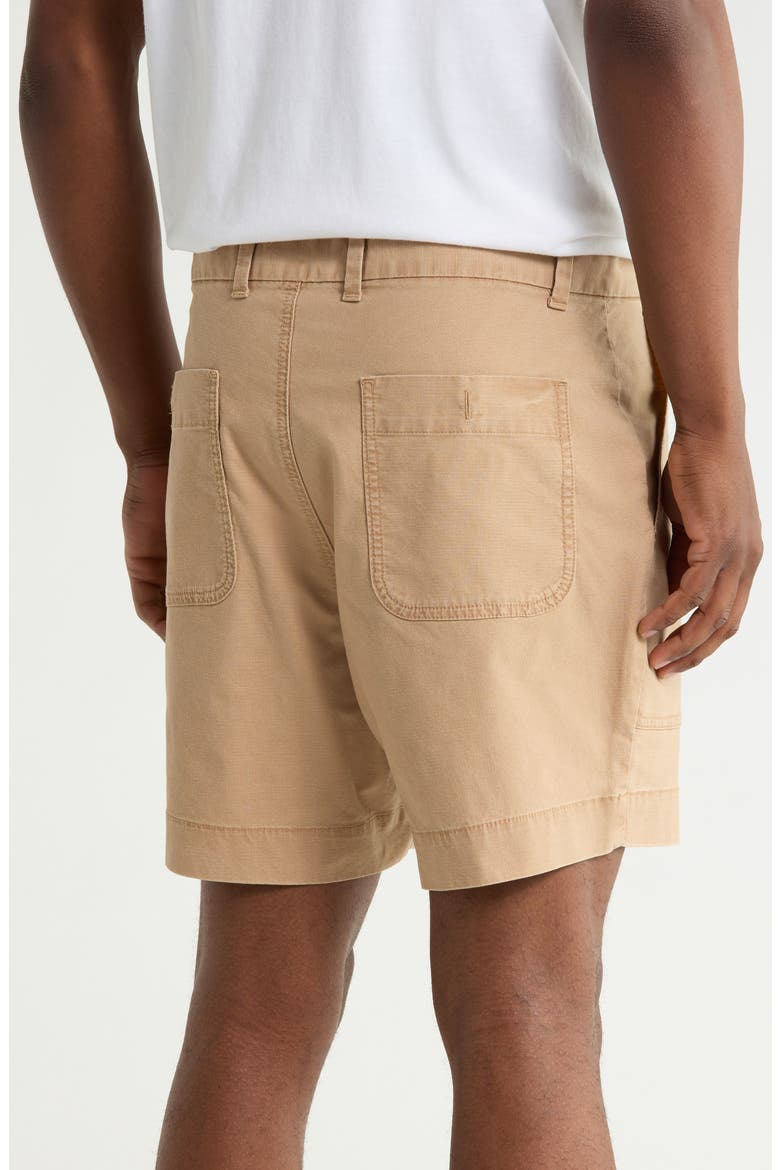Stretch Cotton Shorts, Alternate, color, TANNIN