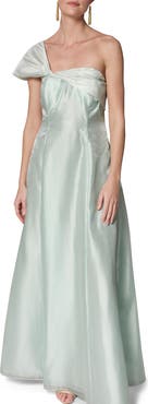 Donna Karan New York Asymmetric Satin Gown