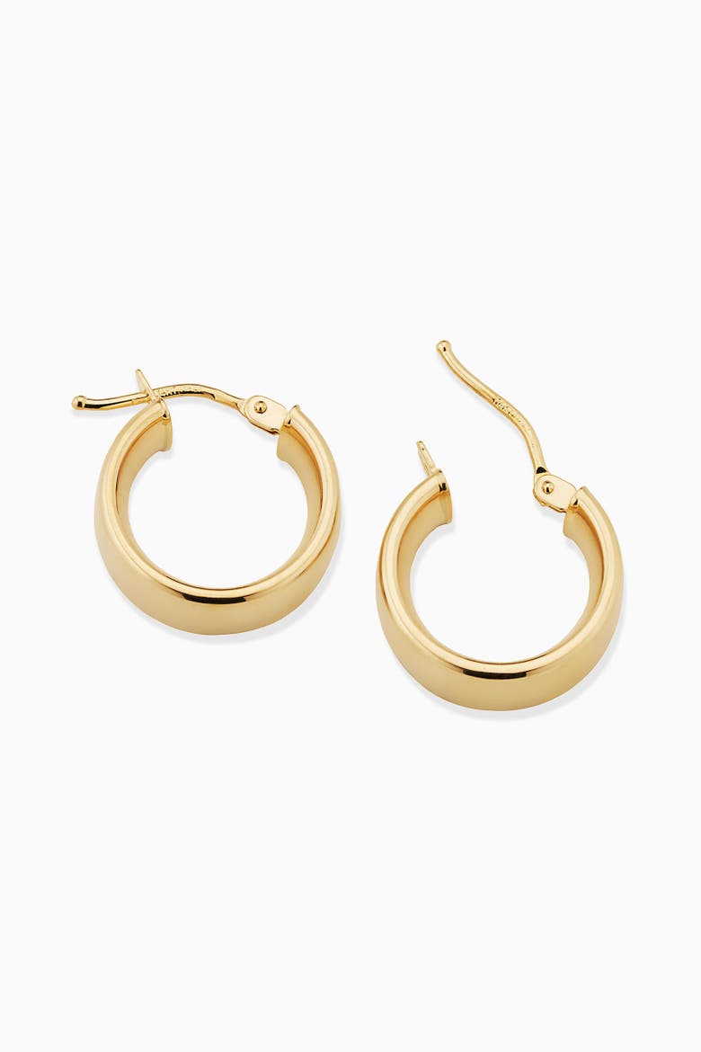 14K Yellow Gold The One Large Hoops, Alternate, color, Yellow Gold
