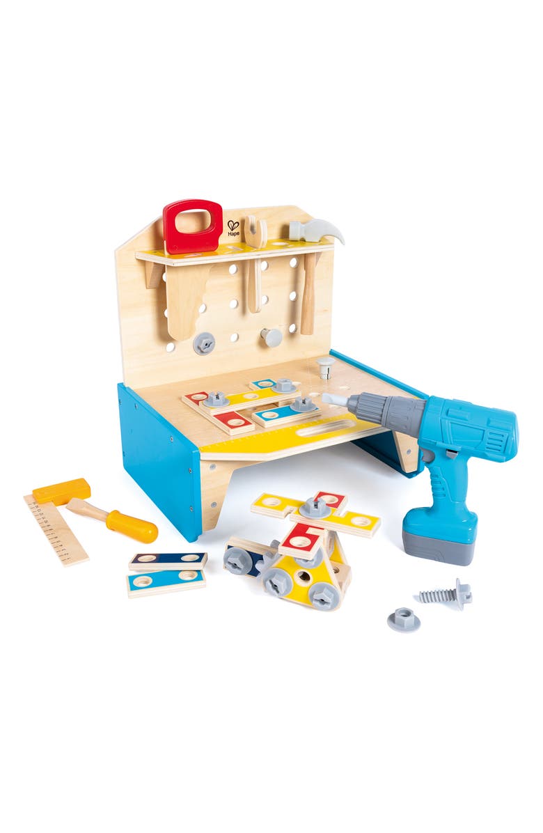 Hape Little Engineer's Workbench Playset, Main, color, Multi