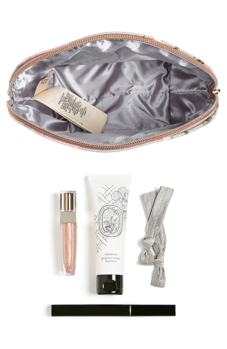 Ted Baker London Margita Chatsworth Bloom Cosmetic Bag, Alternate, color, 