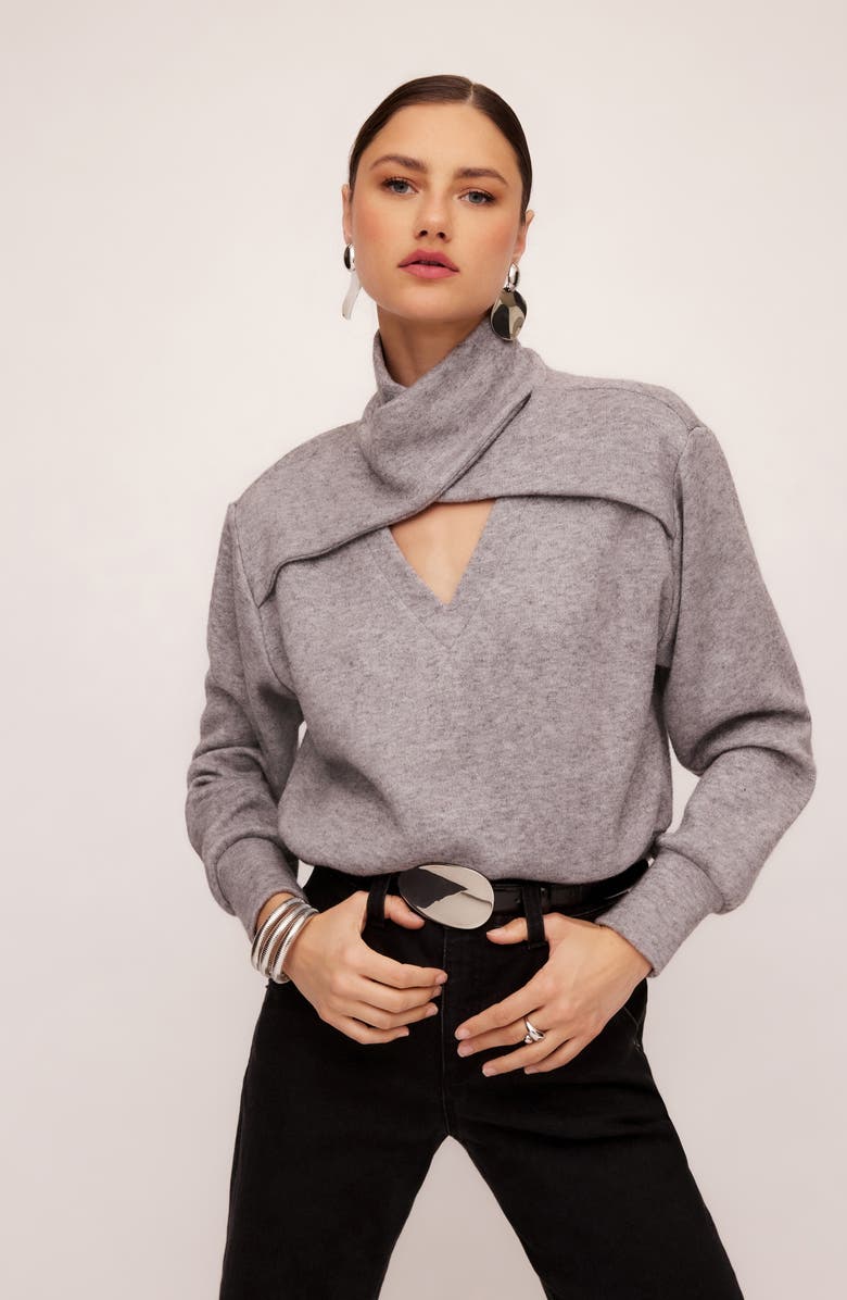 FIFTEEN TWENTY Caly Cutout Sweatshirt, Alternate, color, 