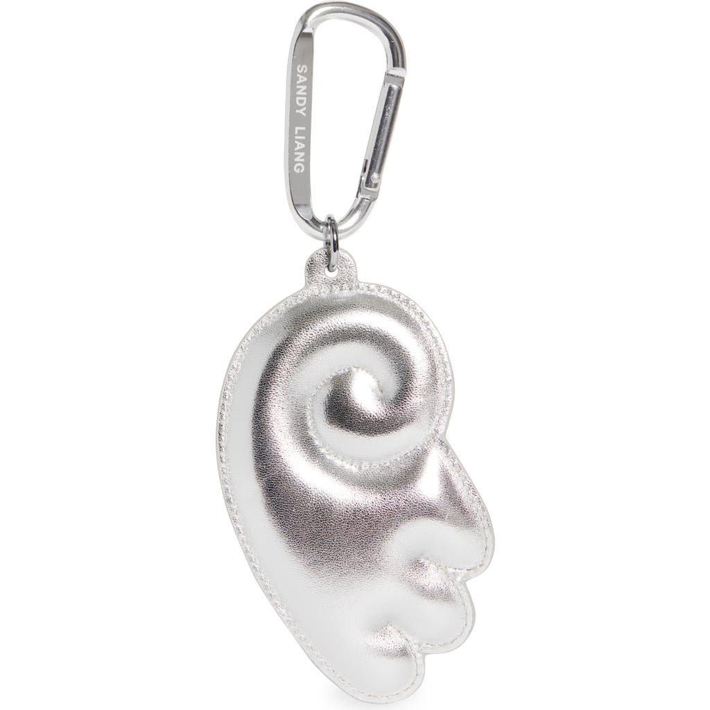 Sandy Liang Wing Bag Charm In Metallic