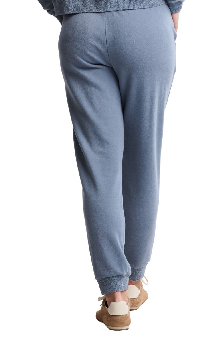 Barefoot Dreams<sup>®</sup> Brushed Fleece Joggers, Alternate, color, Blue Dusk