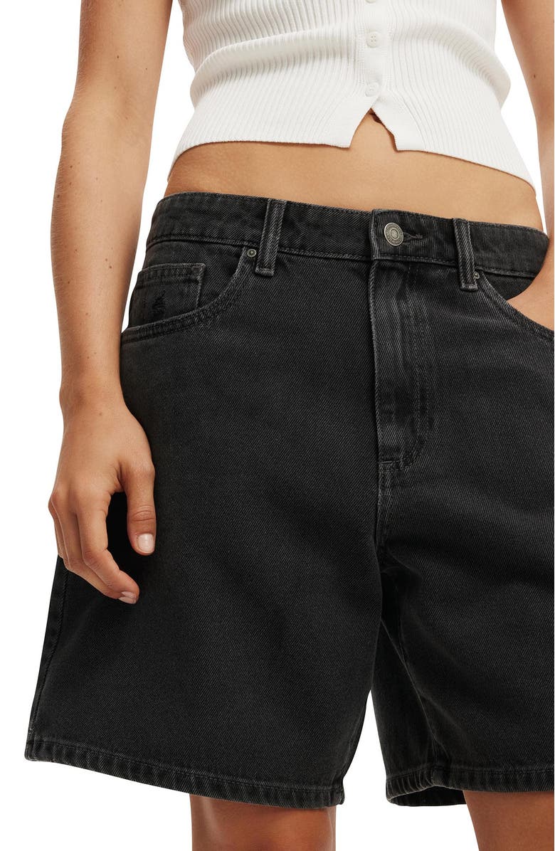 Cotton On Women's Relaxed Denim Short, Alternate, color, 
