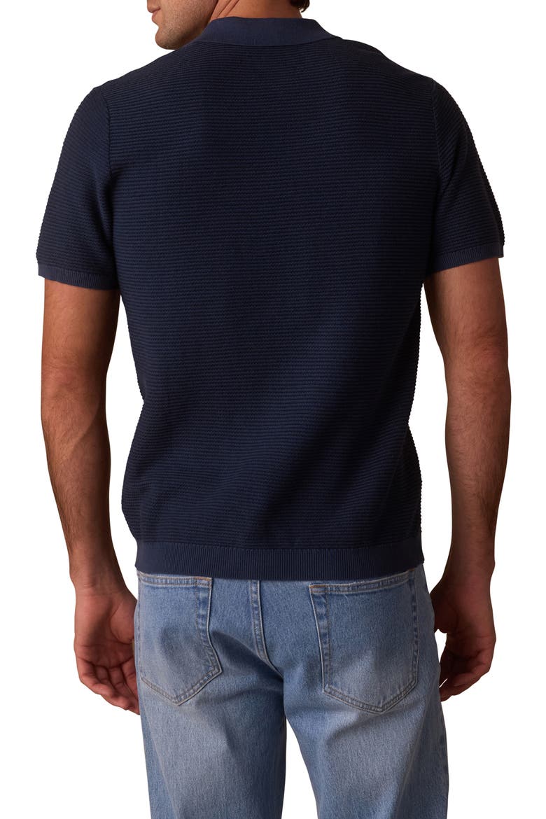 Robles Bird's Eye Polo, Alternate, color, DENIM/ DARK NAVY