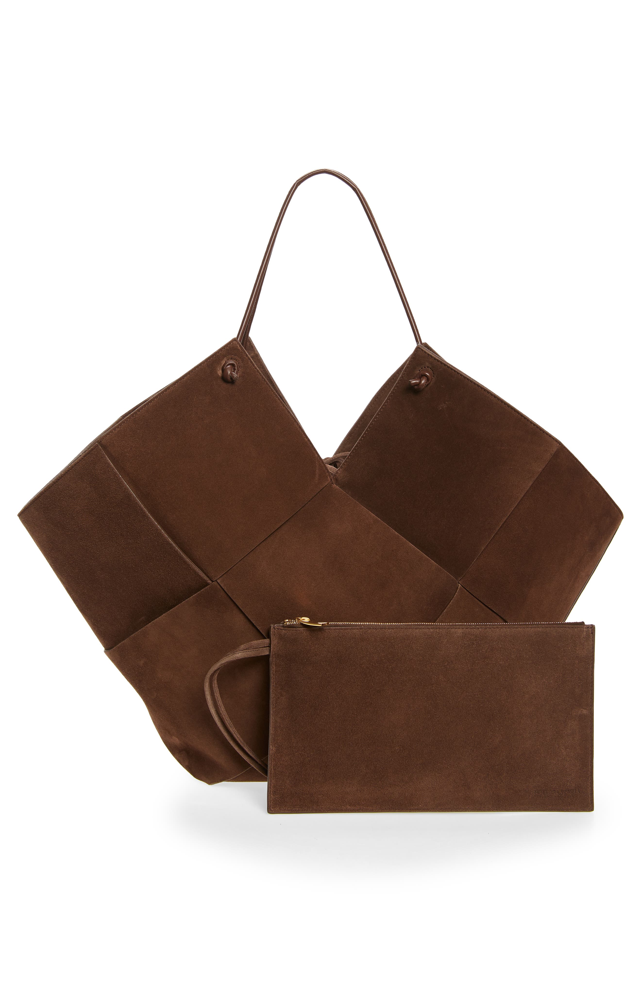 Bottega Veneta Large Suede Intreccio Tote, Alternate, color, 