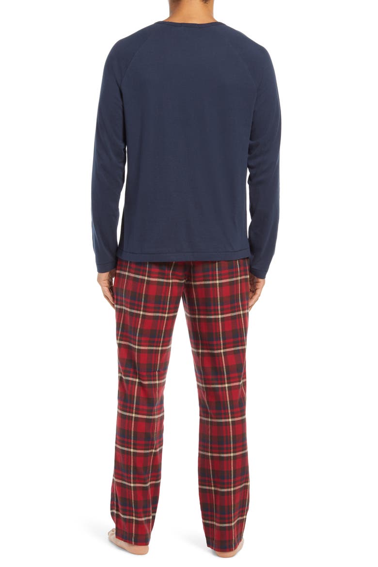 Steiner Pajamas, Alternate, color, RED PLAID / NAVY
