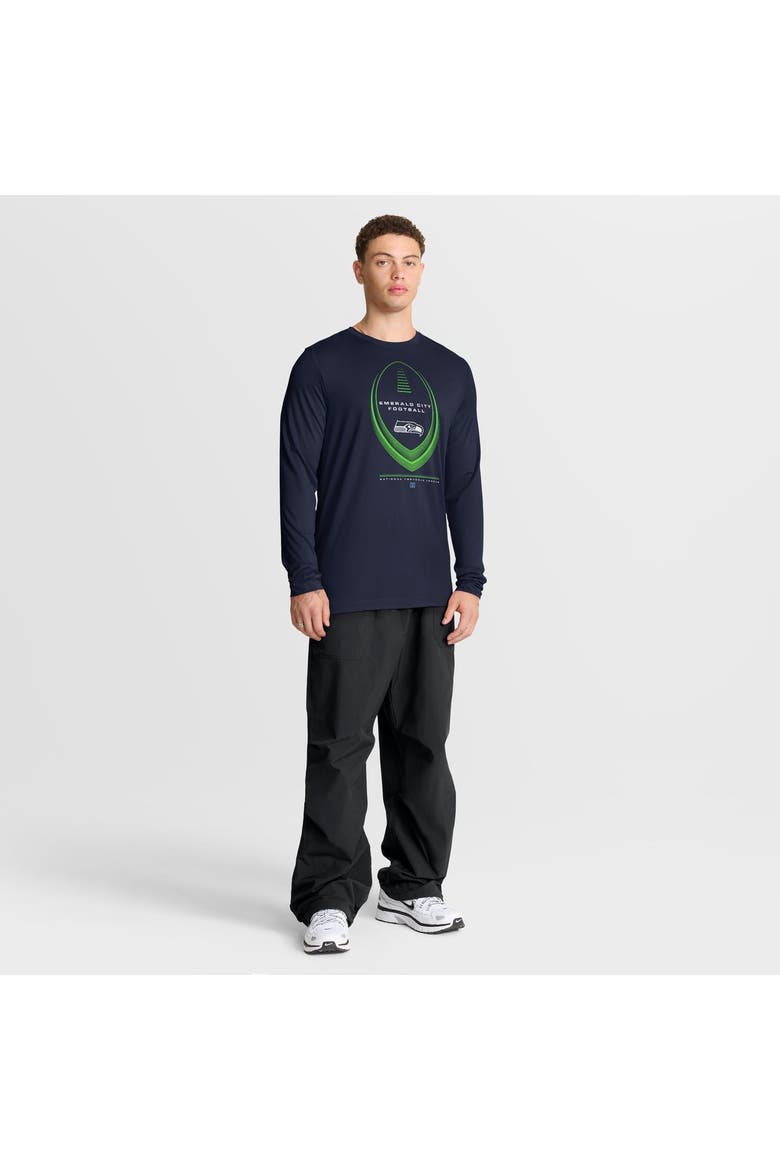 Men's Nike College Navy Seattle Seahawks Legend Icon Dri-FIT Long Sleeve T-Shirt, Alternate, color, College Navy