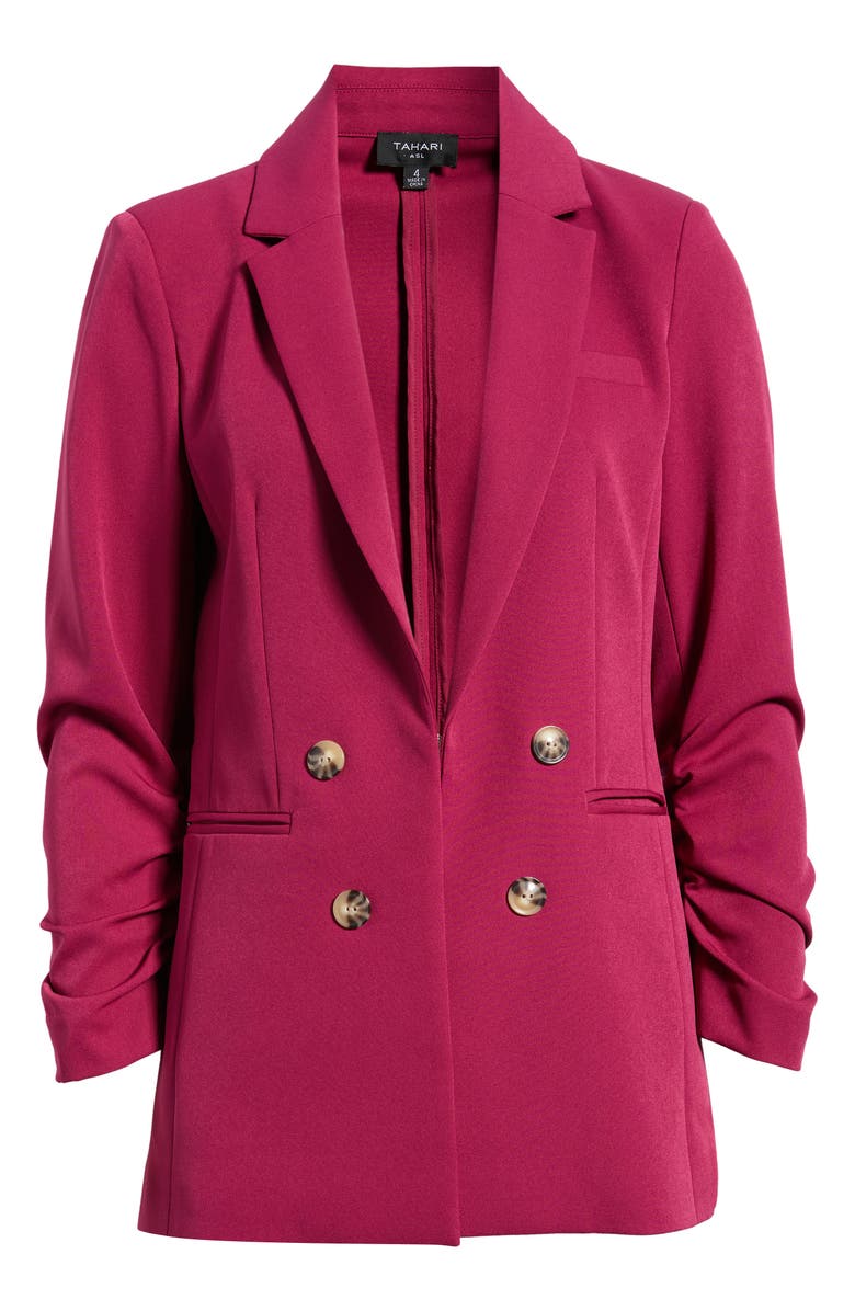 Tahari ASL Faux Double Breasted Blazer, Main, color,