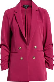Tahari ASL Faux Double Breasted Blazer