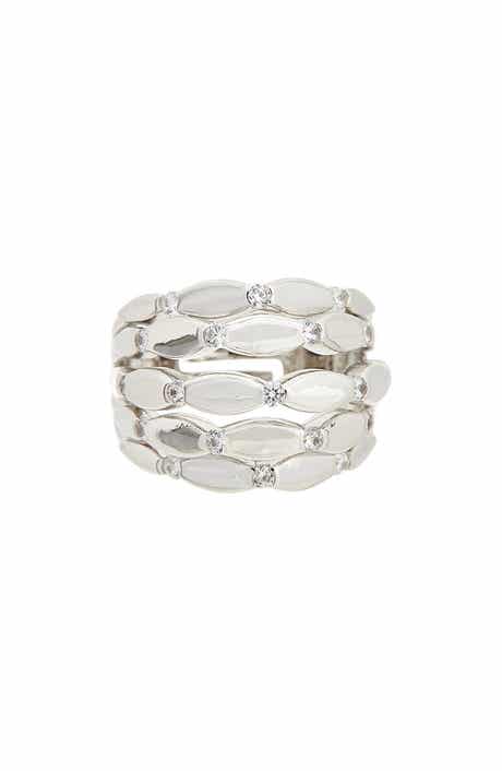 Juvell Cubic Zirconia Multiband Ring