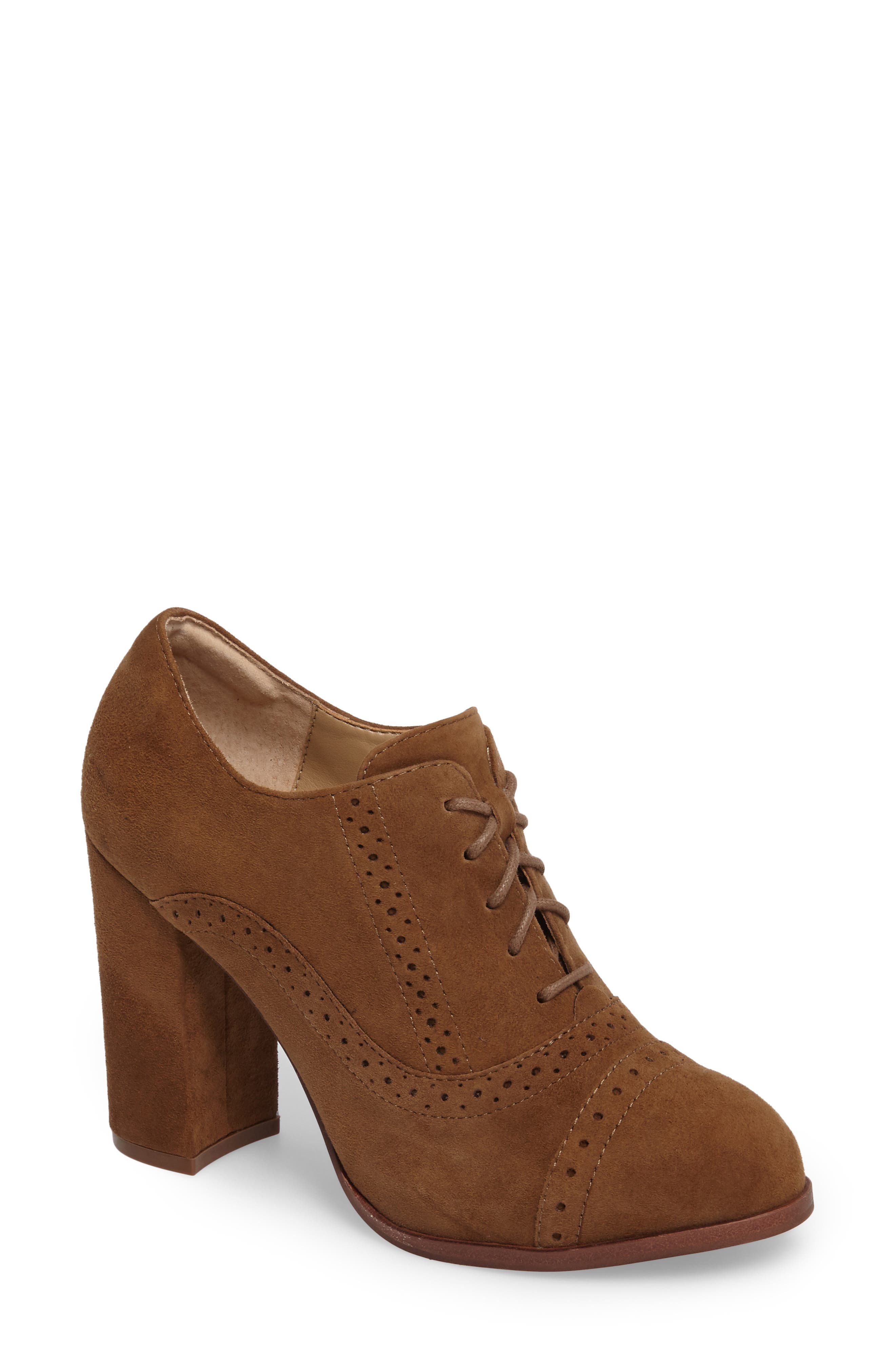 Holli Oxford Pump, Main, color, LIGHT BROWN SUEDE
