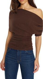 Reformation Iris One-Shoulder Knit Top