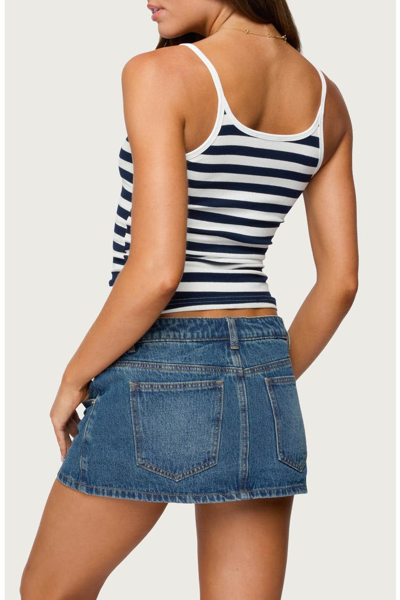 Bailee Stripe Rib Camisole, Alternate, color, NAVY-AND-WHITE