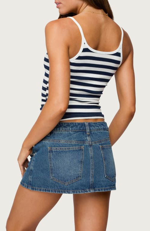 Edikted Bailee Stripe Rib Camisole In Multi