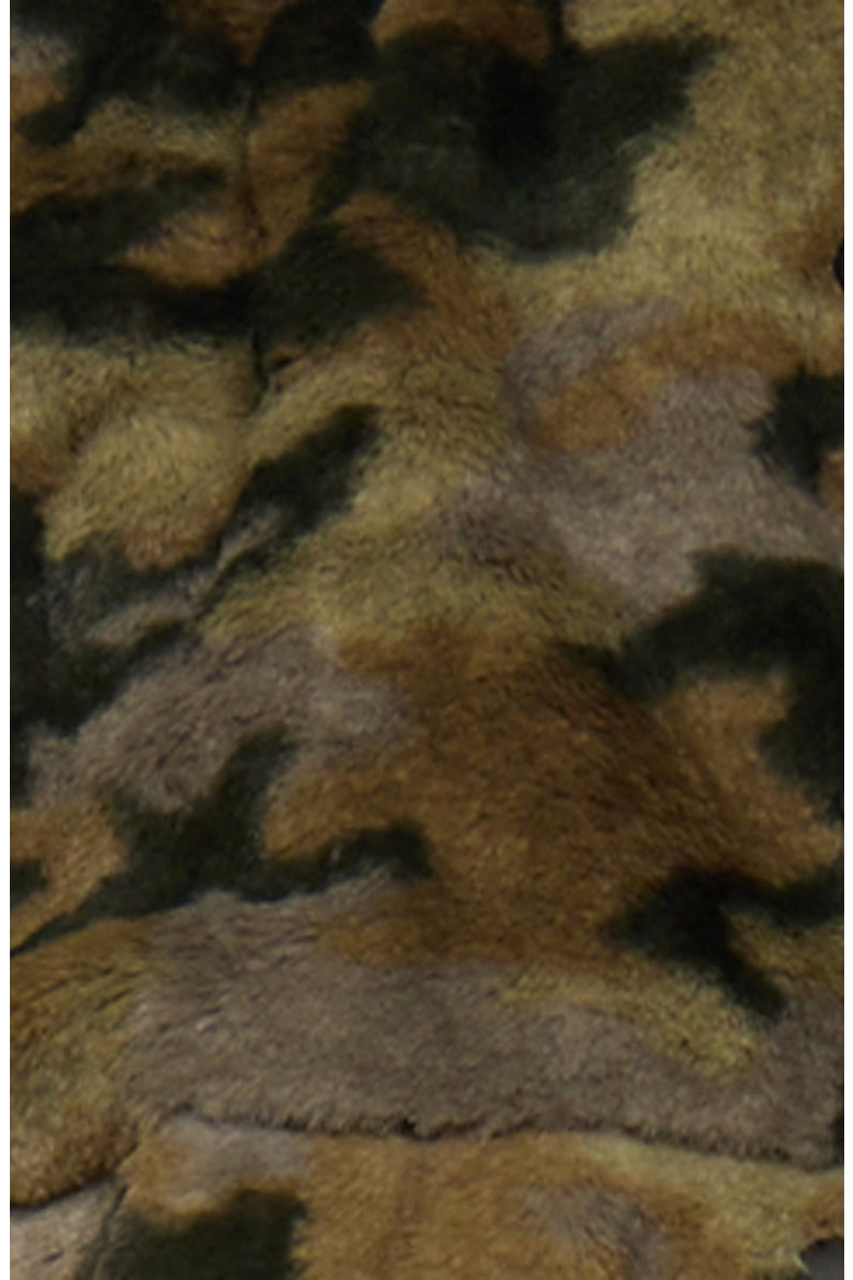 Jax Faux Fur Camo Jacket, Alternate, color, Camouflage