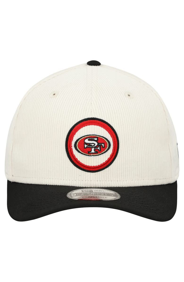 New Era Men's New Era  Stone San Francisco 49ers  Loyal Corduroy 9SEVENTY Adjustable Hat, Alternate, color, Stone
