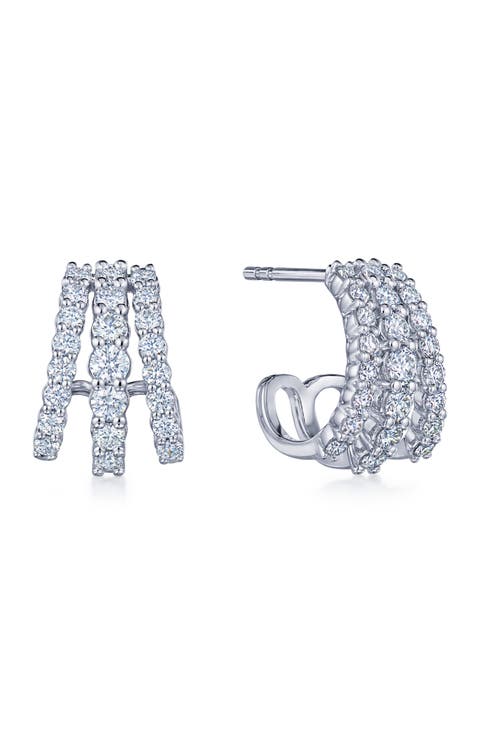 Lyric Three Row Hoop Earrings