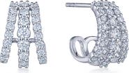 Kwiat Lyric Three Row Hoop Earrings