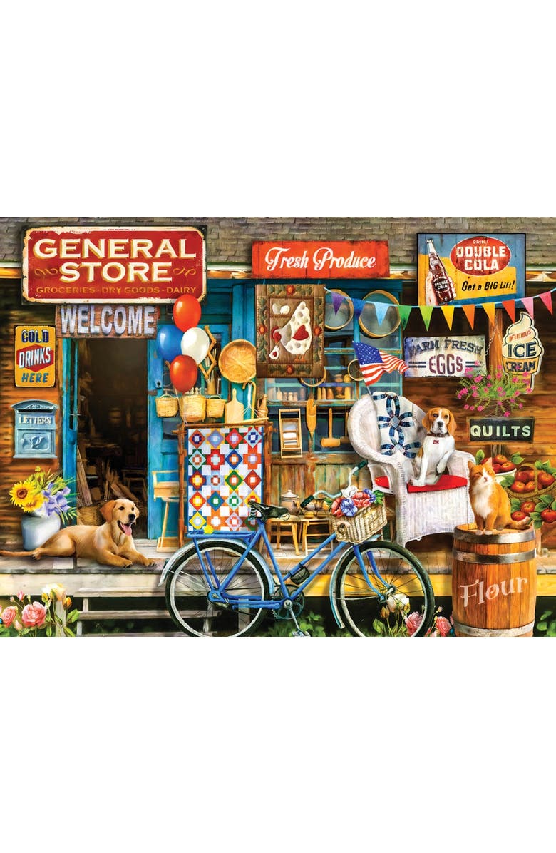 Sunsout Waiting at the Store 300 piece Jigsaw Puzzle for Adults, Alternate, color, Multicolor