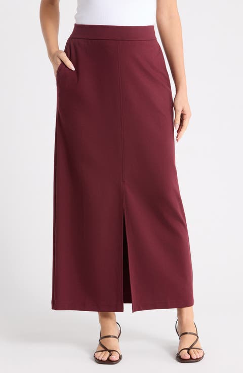 Front Slit Pencil Skirt