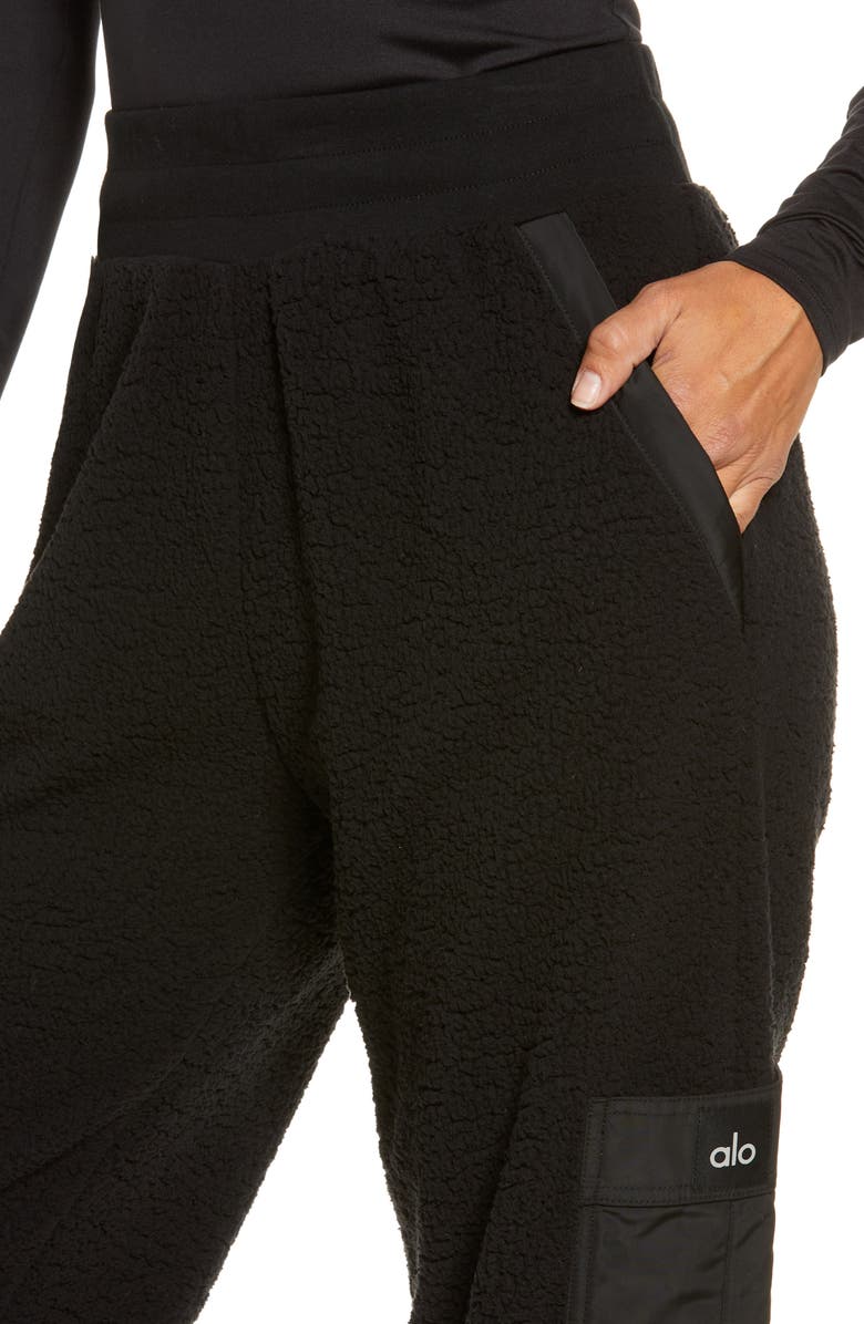 Alo High Waist Fleece Sweatpants, Alternate, color,