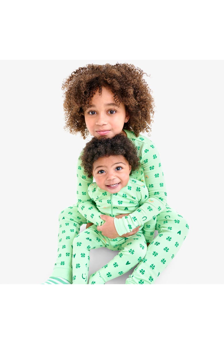 Primary Kids Organic Pj Set In Good Luck Charms, Alternate, color, 