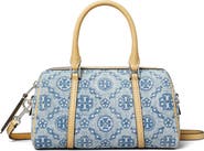 Tory Burch Mini T Monogram Denim Barrel Bag