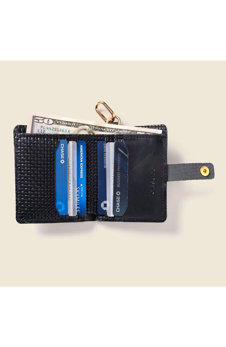 Casupo Wallet with Snap and Key Ring, Alternate, color, Black Limited Edition
