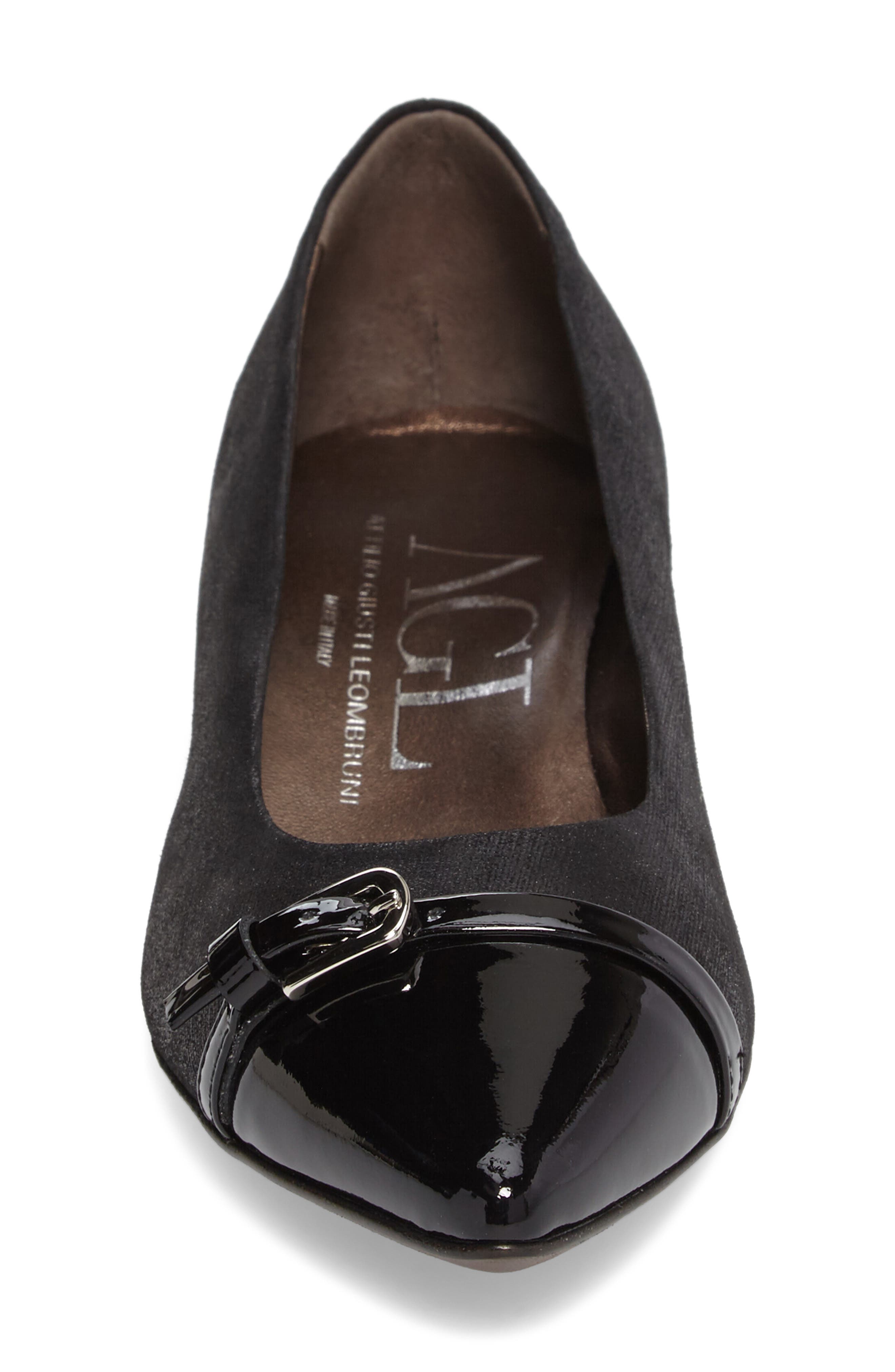 AGL Belted Block Heel Pump, Alternate, color, 