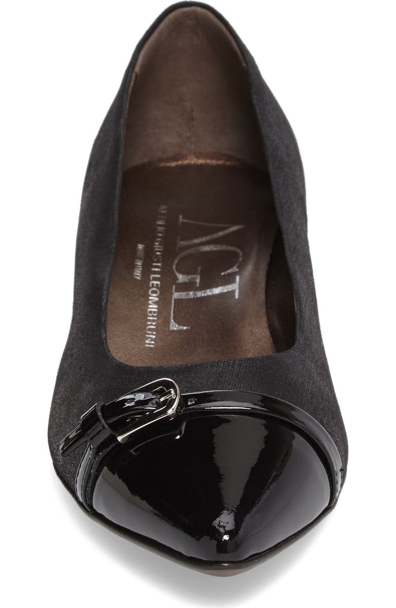 AGL Belted Block Heel Pump, Alternate, color,