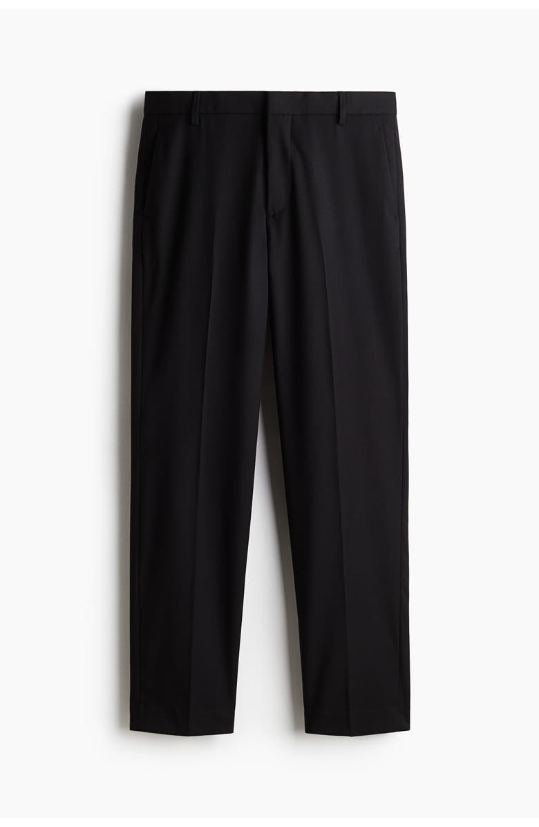 H&M Regular-fit suit pants, Alternate, color, Black