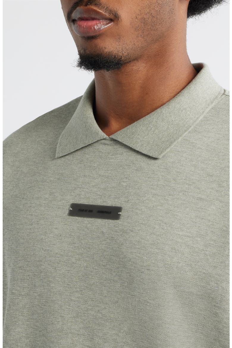 '90's Fit Piqué Polo, Alternate, color, CONCRETE HEATHER
