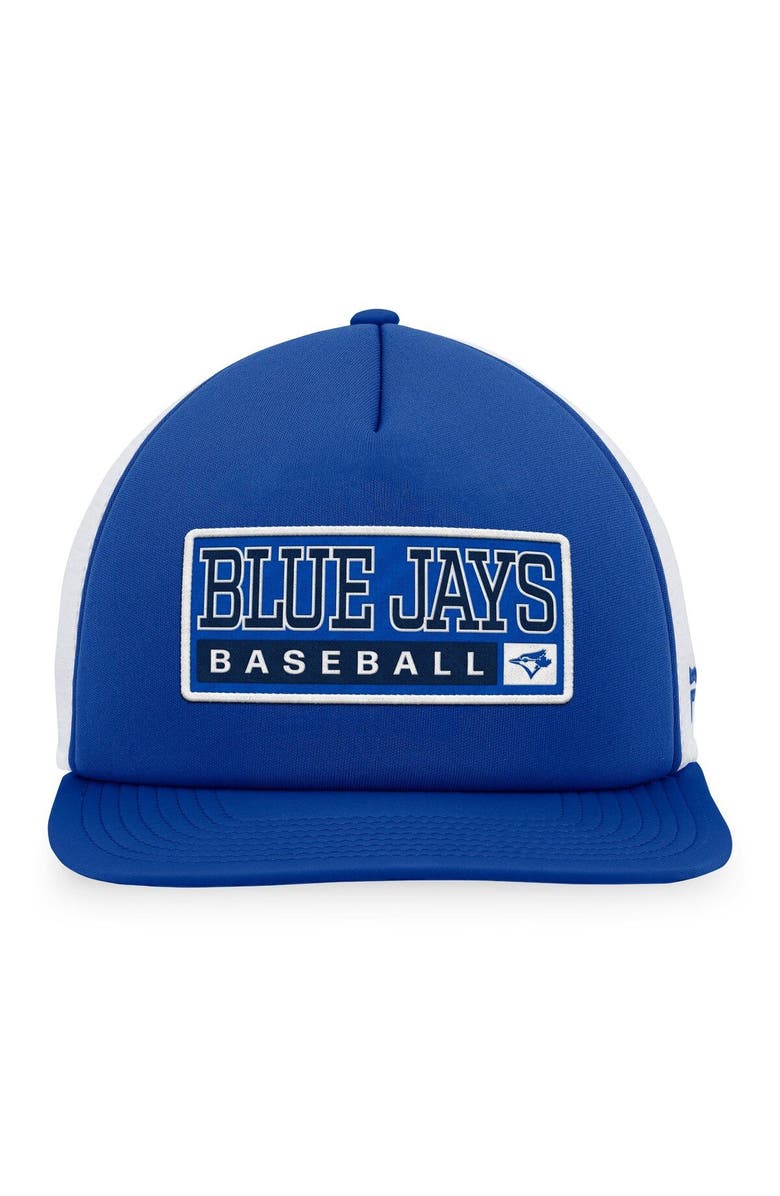 MAJESTIC Men's Majestic Royal/White Toronto Blue Jays Foam Trucker Snapback Hat, Alternate, color, Royal