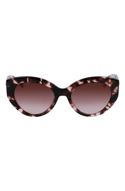 Roseau 54mm Gradient Cat Eye Sunglasses