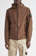 Stone Island Coated Crinkled Hooded Water Repellent Jacket