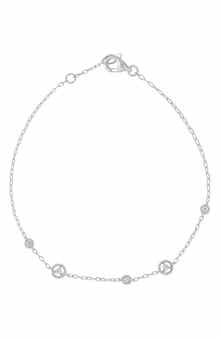Monaco 18k Gold Diamond Line Bracelet