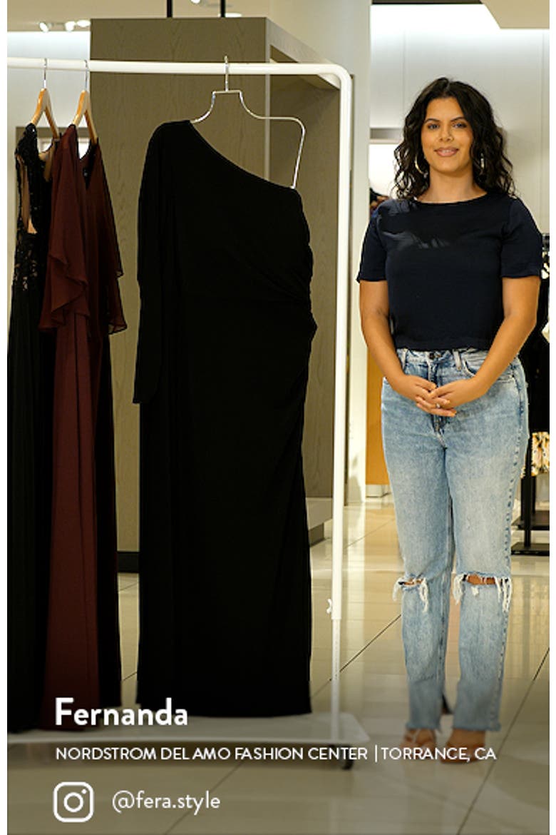 One-Shoulder Long Sleeve Gown video