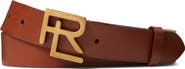 Ralph Lauren Purple Label RL Logo Buckle Leather Belt