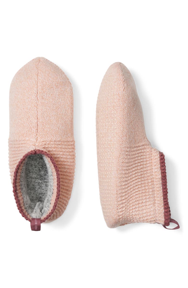 Bombas Marl Knit Gripper Slippers, Alternate, color, Pale Pink