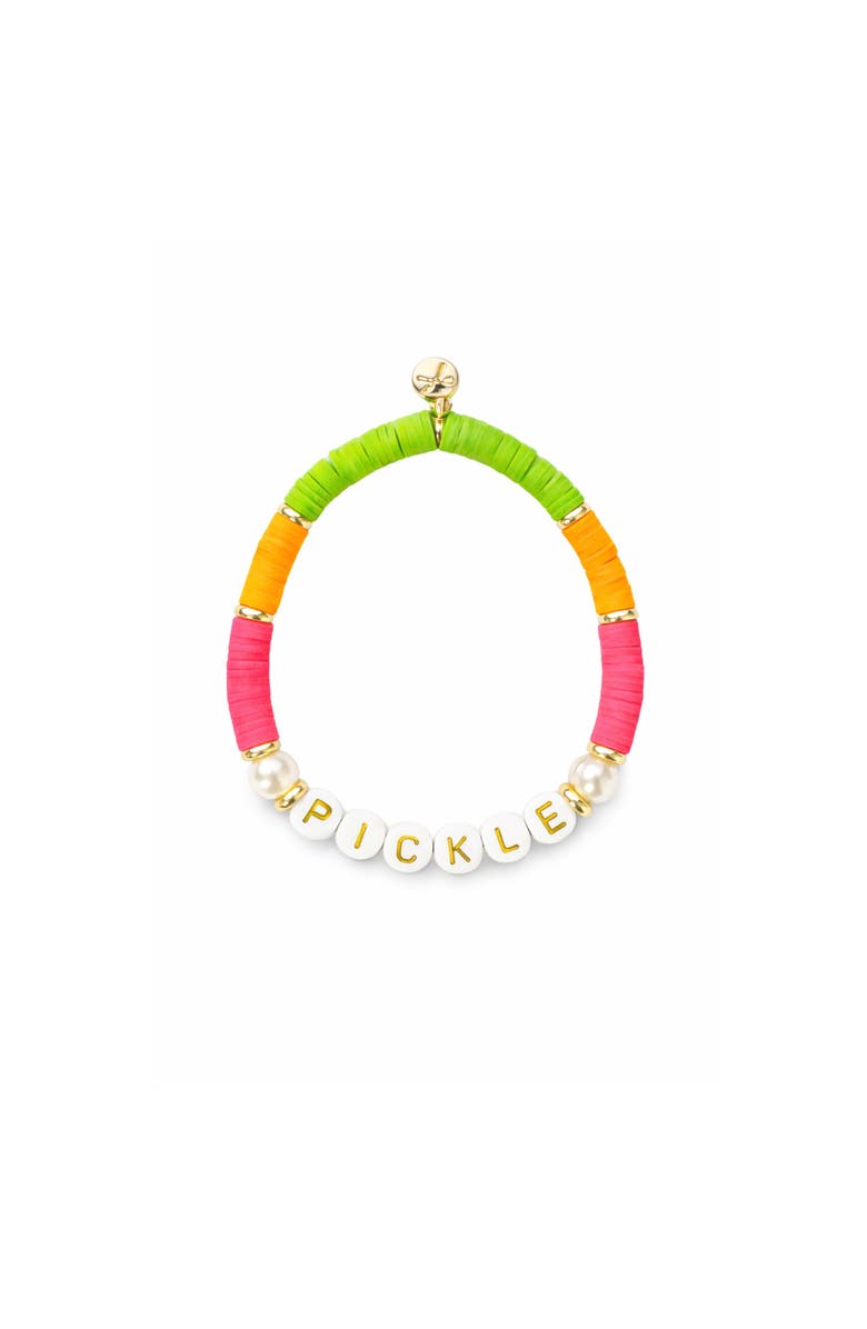 Bits & Bows Pickle Bracelet, Main, color, Pink/Orange/Green/White