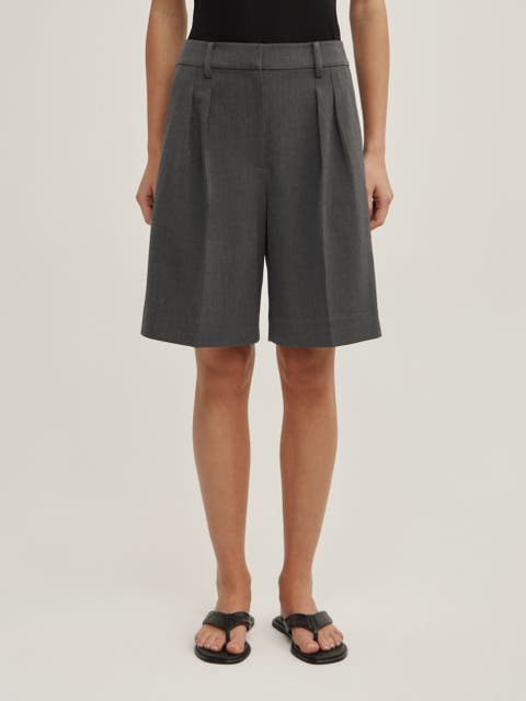 Bermuda High Waisted Tailored Shorts