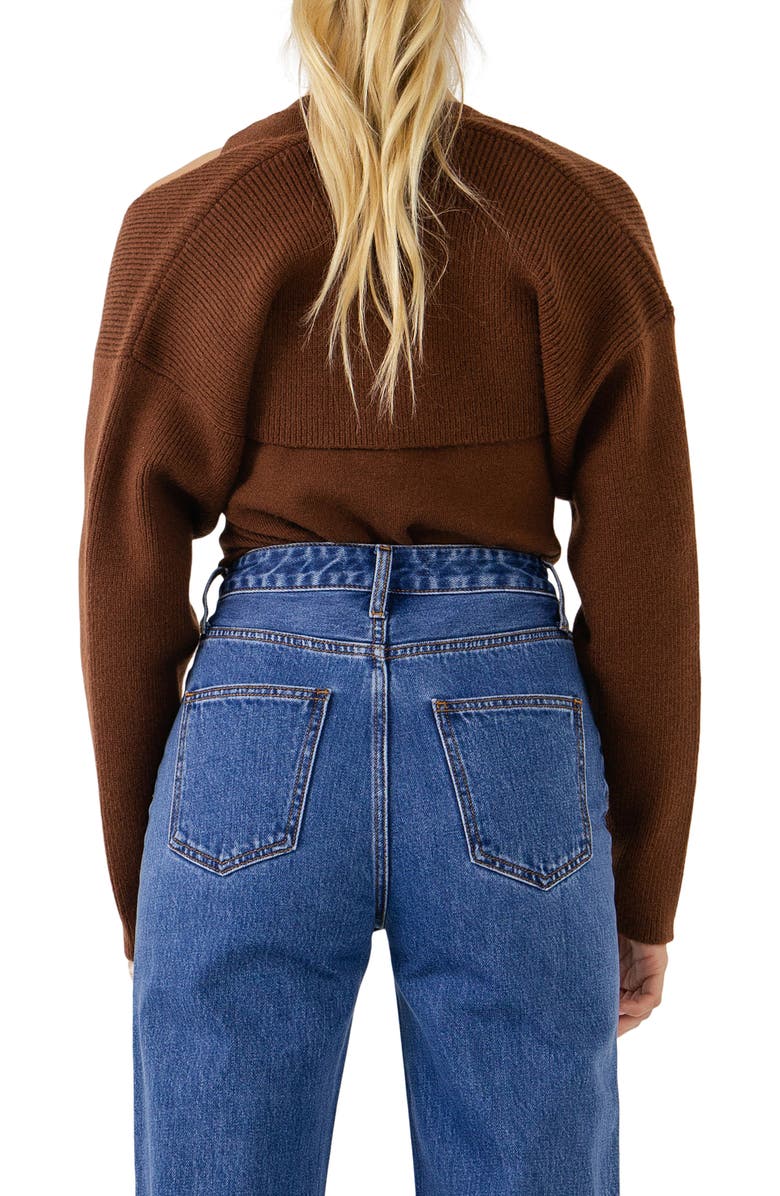 Endless Rose Tank & Shrug Set, Alternate, color, Brown