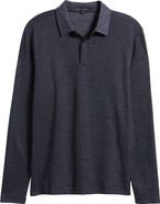 Robert Barakett Gosford Long Sleeve Cotton Blend Polo