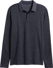 Robert Barakett Gosford Long Sleeve Cotton Blend Polo